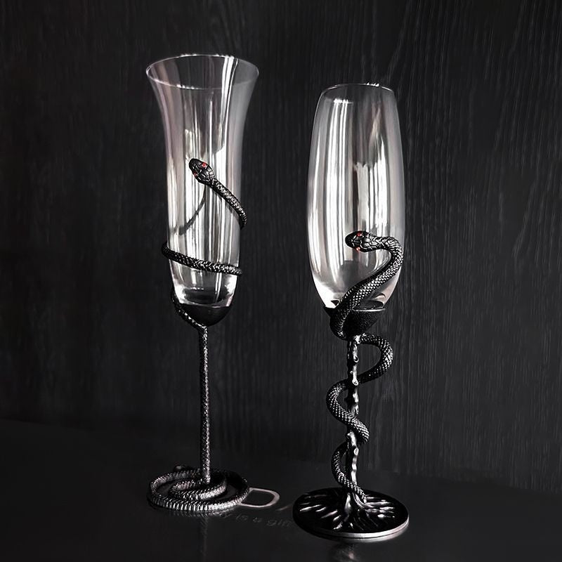 Light-luxury Snake Garden Series Champagne Glasses