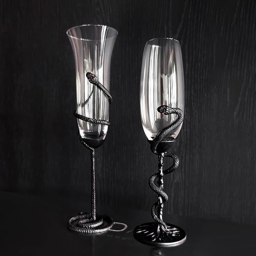 Light-luxury Snake Garden Series Champagne Glasses