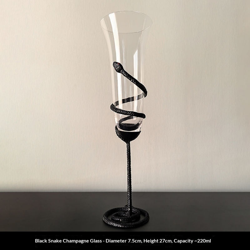 Light-luxury Snake Garden Series Champagne Glasses